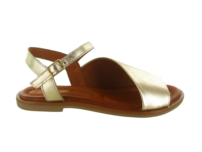 sandales et nu pieds - Confort - femme - Cuir - Or - Shaddy8041501_2