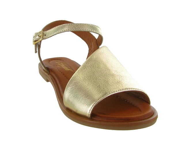 sandales et nu pieds - Confort - femme - Cuir - Or - Shaddy8041501_3