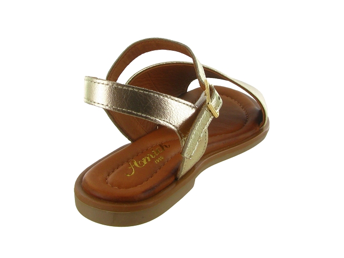 sandales et nu pieds - Confort - femme - Cuir - Or - Shaddy8041501_5