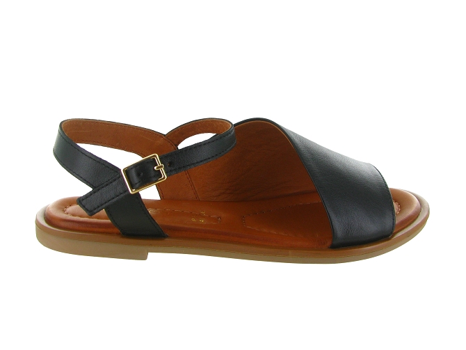 sandales et nu pieds - Confort - femme - Cuir - Noir - Shaddy8041502_2