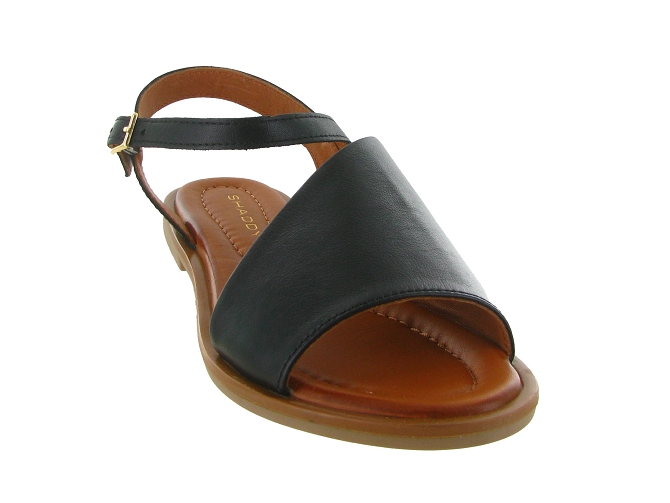 sandales et nu pieds - Confort - femme - Cuir - Noir - Shaddy8041502_3