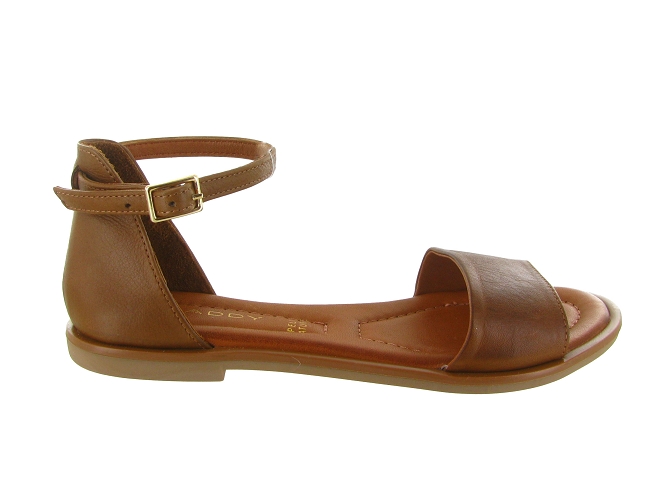 sandales et nu pieds - Confort - femme - Cuir - Marron - Shaddy8041702_2