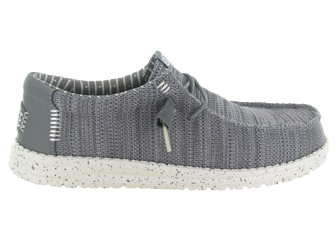 baskets et sneakers - Confort - homme - Textile - Gris - Hey dude8042702_2