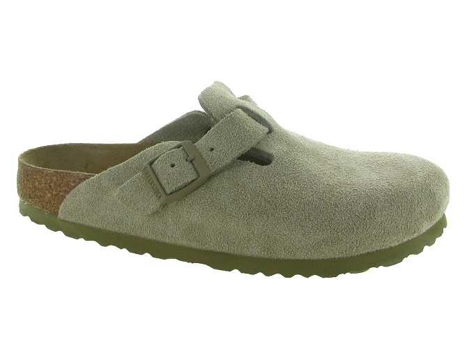 sandales et nu pieds - Mule Sabot - femme - Nubuck - Kaki - Birkenstock