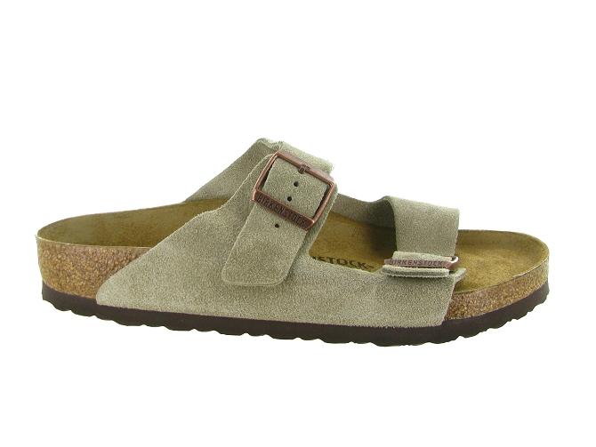 nu pieds - Mules et Tongs - homme - Nubuck - Taupe - Birkenstock8043601_2