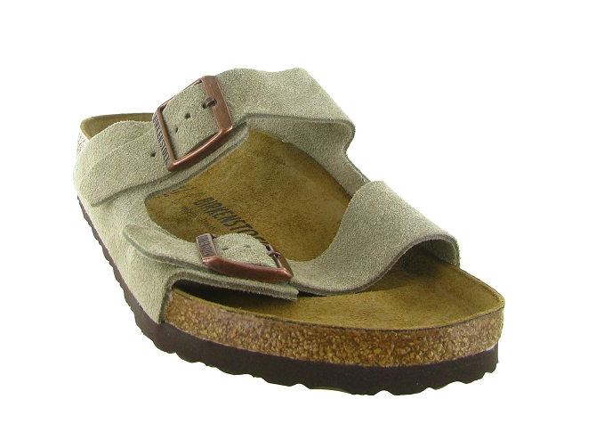 nu pieds - Mules et Tongs - homme - Nubuck - Taupe - Birkenstock8043601_3