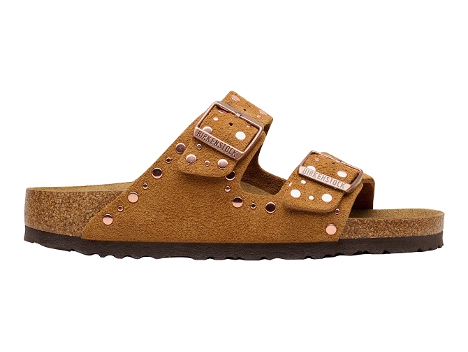 sandales et nu pieds - Mule Sabot - femme - Nubuck - Marron - Birkenstock8047803_2