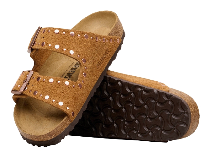 sandales et nu pieds - Mule Sabot - femme - Nubuck - Marron - Birkenstock8047803_4