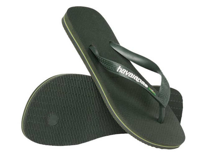 nu pieds - Mules et Tongs - homme - Synthétique - Kaki - Havaianas8050112_4