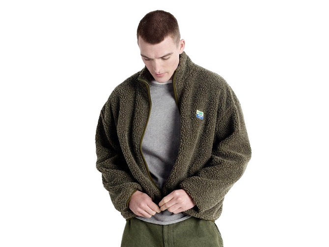 veste - POLAIRE - vetement homme - Coton - Vert - American vintage8062902_2