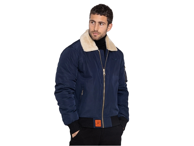 veste - BOMBER - vetement homme - Textile - Bleu Marine - Bombers original