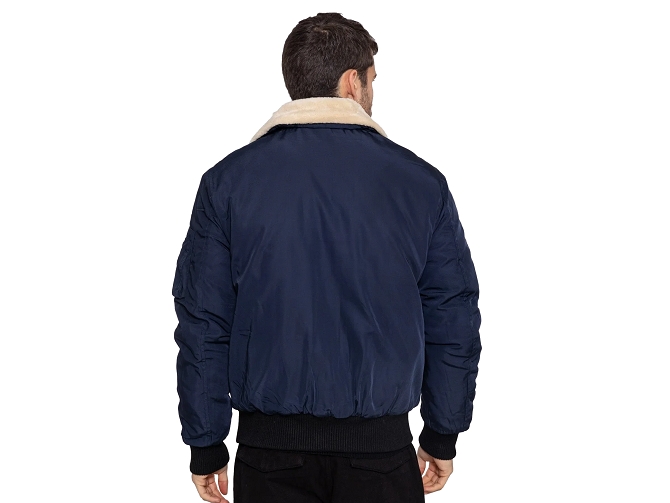 veste - BOMBER - vetement homme - Textile - Bleu Marine - Bombers original8063702_4