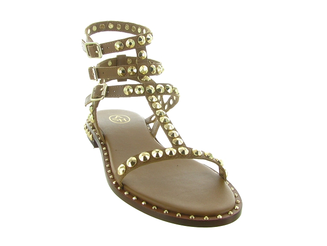 sandales et nu pieds - Confort - femme - Cuir - Marron - Ash italia8064401_3
