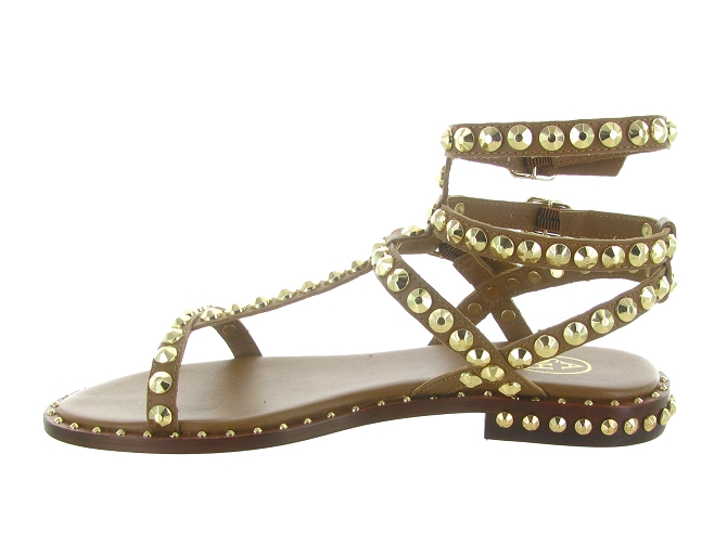 sandales et nu pieds - Confort - femme - Cuir - Marron - Ash italia8064401_4
