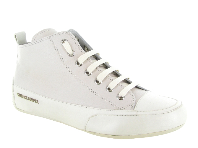 chaussures a lacets - Lacets détente - femme - Cuir - Blanc - Candice cooper