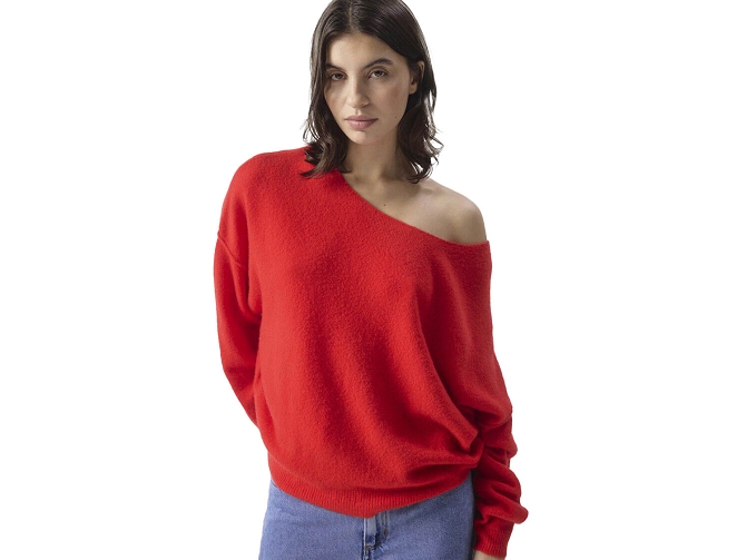 pull - MANCHE LONGUE - vetement femme -  - Rouge - American vintage8090407_2