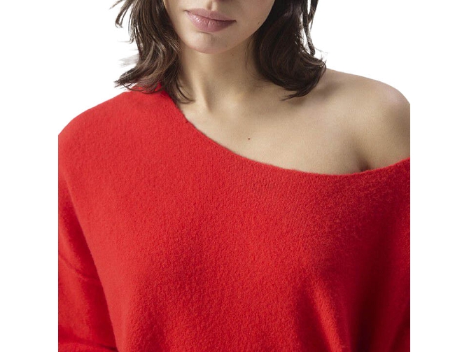 pull - MANCHE LONGUE - vetement femme -  - Rouge - American vintage8090407_4