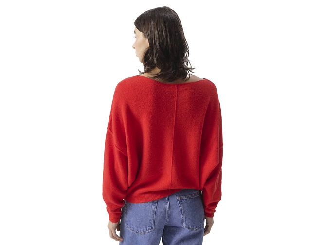 pull - MANCHE LONGUE - vetement femme -  - Rouge - American vintage8090407_5