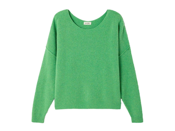 pull - MANCHE LONGUE - vetement femme -  - Vert - American vintage