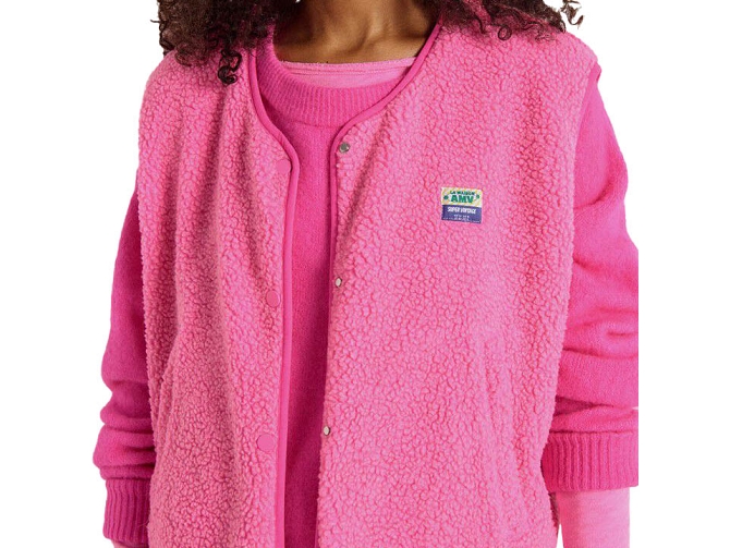 gilet - SM - vetement femme - Cuir - Rose - American vintage8093301_3