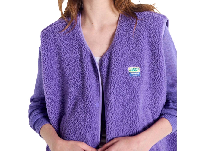 gilet - SM - vetement femme - Cuir - Violet - American vintage8093306_3