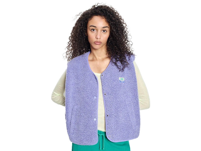 gilet - SANS MANCHE - vetement femme - Cuir - Violet - American vintage8093308_2