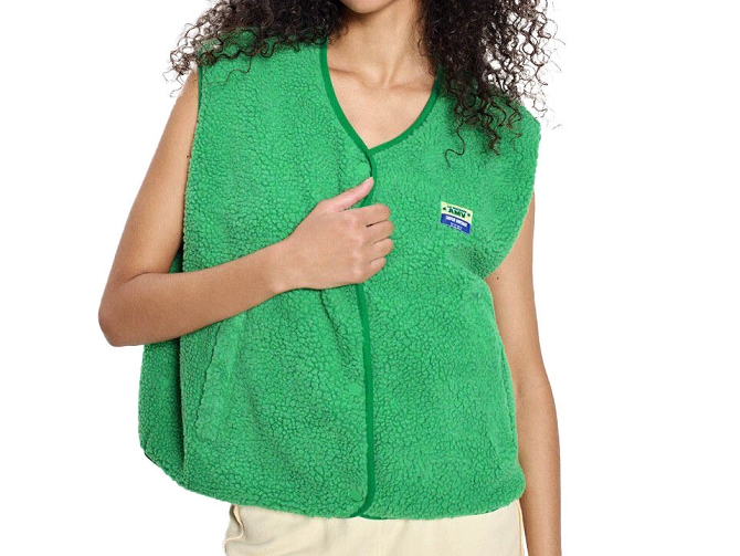 gilet - SM - vetement femme - Cuir - Vert - American vintage8093310_4