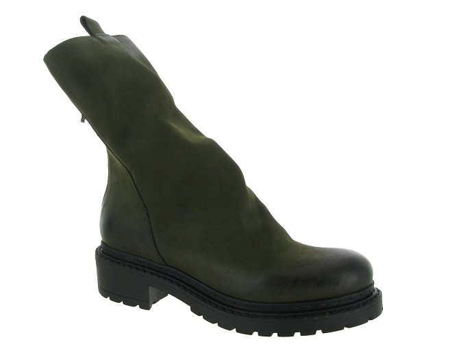 bottines et boots - Chelsea - femme - Nubuck - Kaki - Metisse8095201_2