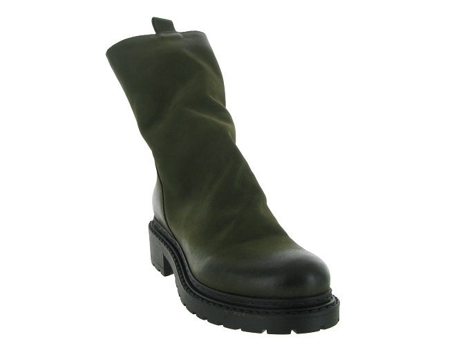 bottines et boots - Chelsea - femme - Nubuck - Kaki - Metisse8095201_4