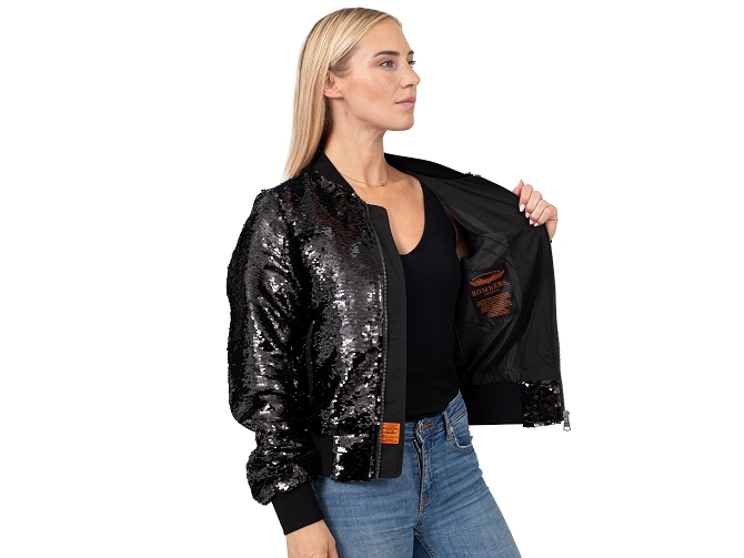 veste - BOMBER - vetement femme -  - Noir - Bombers original8108002_2