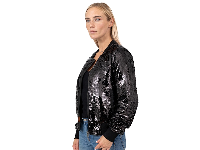 veste - BOMBER - vetement femme -  - Noir - Bombers original8108002_5