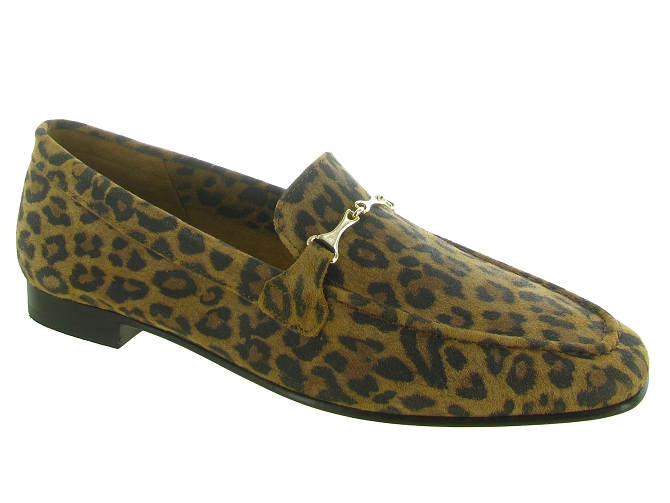 mocassins - Elégant - femme - Cuir - Léopard - Bobbies