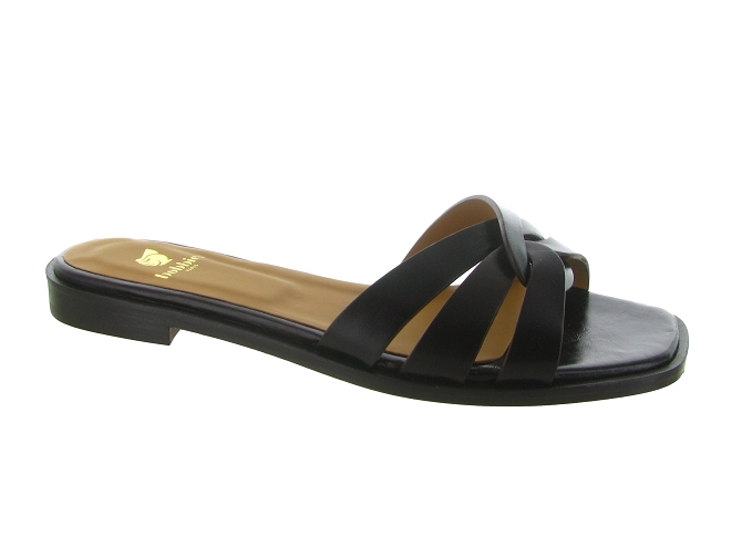 sandales et nu pieds - Mule Sabot - femme - Cuir - Marron - Bobbies