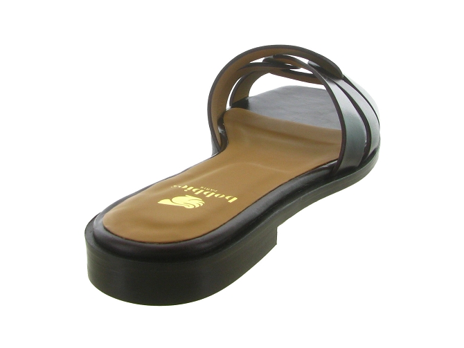 sandales et nu pieds - Mule Sabot - femme - Cuir - Marron - Bobbies8112801_5