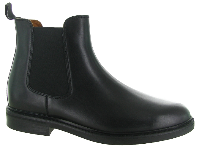 bottines et boots - Chelsea - homme - Cuir - Noir - Ralph lauren