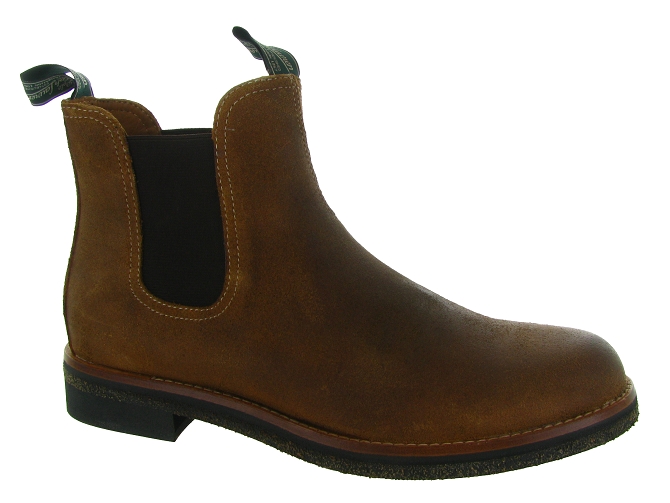 bottines et boots - Chelsea - homme - Nubuck - Marron - Ralph lauren