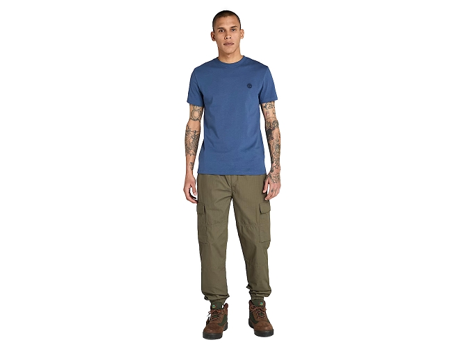 tee shirt - MANCHE COURTE - vetement homme -  - Bleu - Timberland8126608_3