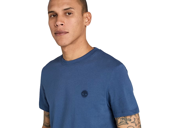 tee shirt - MANCHE COURTE - vetement homme -  - Bleu - Timberland8126608_4