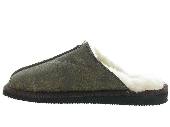chaussons et pantoufles - Mules Sabots - homme - Nubuck - Marron - Shepherd of sweden ab8127702_4