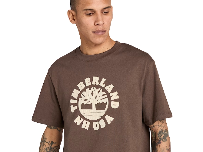 tee shirt - MANCHE COURTE - vetement homme - Coton - Marron - Timberland8130601_3