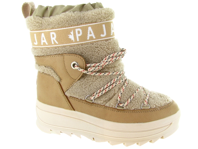 apres ski bottes fourrees - Bottine chaude - femme - Nylon - Beige - Pajar