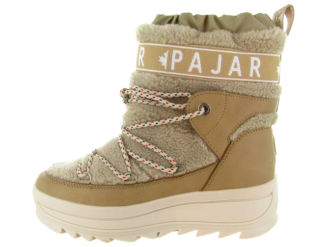 apres ski bottes fourrees - Bottine chaude - femme - Nylon - Beige - Pajar8130801_4