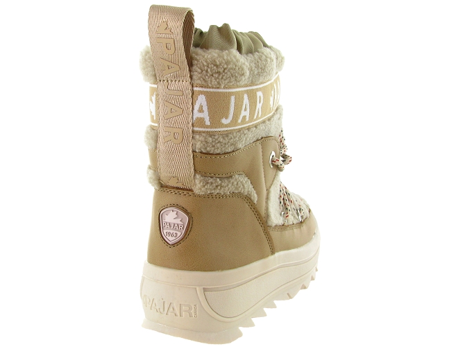 apres ski bottes fourrees - Bottine chaude - femme - Nylon - Beige - Pajar8130801_5