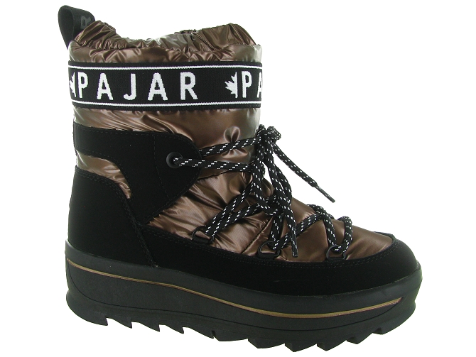 apres ski bottes fourrees - Bottine chaude - femme - Nylon - Bronze - Pajar