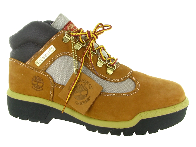 chaussures a lacets - Confort et décontracté - homme - Cuir - Jaune - Timberland