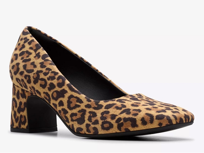 escarpins et trotteurs - Fermé - femme - Cuir - Léopard - Clarks