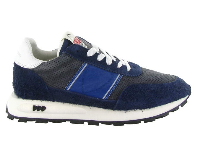baskets et sneakers - Tendance - homme - Cuir - Bleu Marine - Philippe model8140101_2