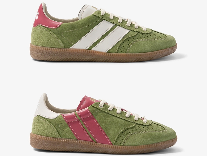 baskets et sneakers - Tendance - femme - Nubuck - Kaki - Caval8140601_2