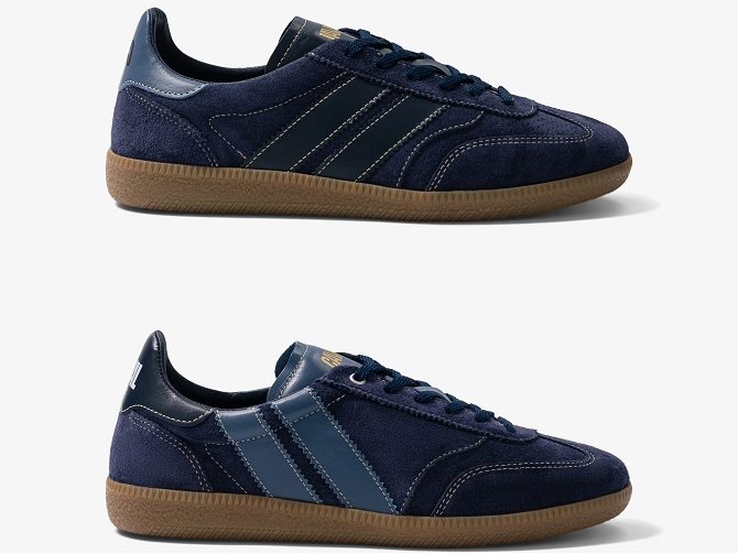 baskets et sneakers - Tendance - femme - Nubuck - Bleu Marine - Caval8140603_2