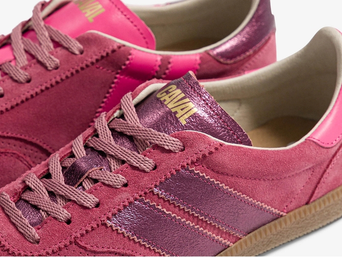 baskets et sneakers - Tendance - femme - Nubuck - Rose - Caval8140605_3